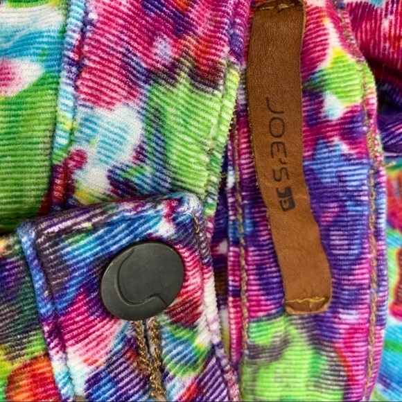 Joe's size 26 Psychedelic Floral Stretch Cords - Picture 8 of 10